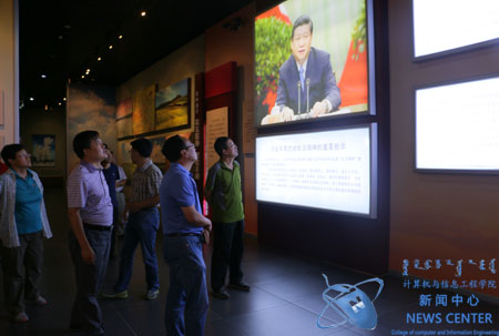 老师们学习习总书记讲话 计算机学院 冯柏杨 摄